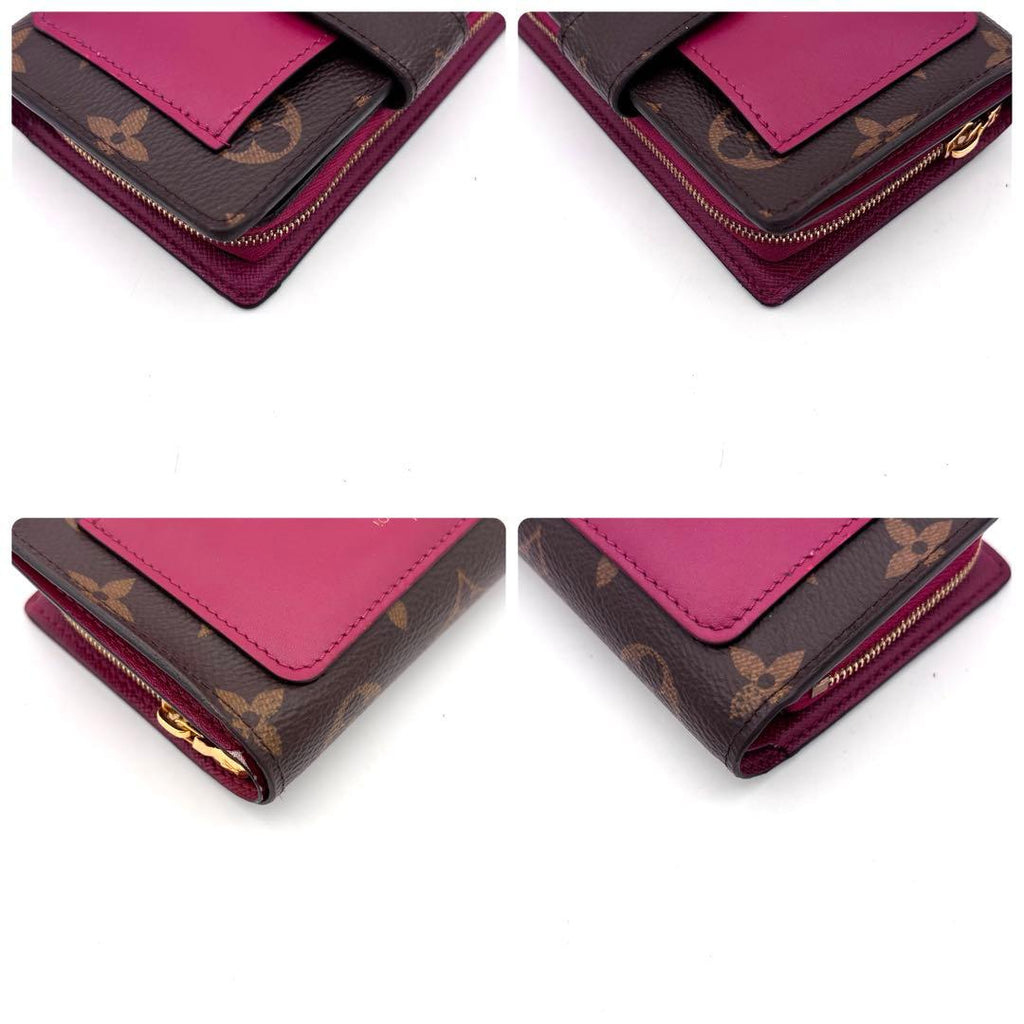 Louis Vuitton Monogram Portefeuille Juliette Fuchsia Pink Wallet — view 8