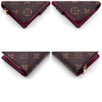 Louis Vuitton Monogram Portefeuille Juliette Fuchsia Pink Wallet — view 9