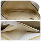 Chanel Quilted Lambskin Chain Shoulder Bag White Coco — view 8