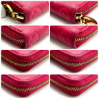 Louis Vuitton Monogram Embossed Zippy Wallet Pink Blue — view 7