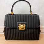 Fendi Pecan Pattern 2-Way Shoulder Bag Black — view 2