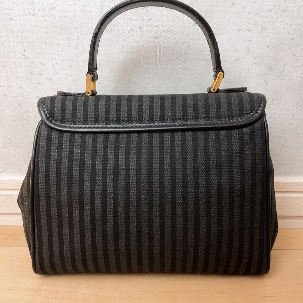 Fendi Pecan Pattern 2-Way Shoulder Bag Black — view 3