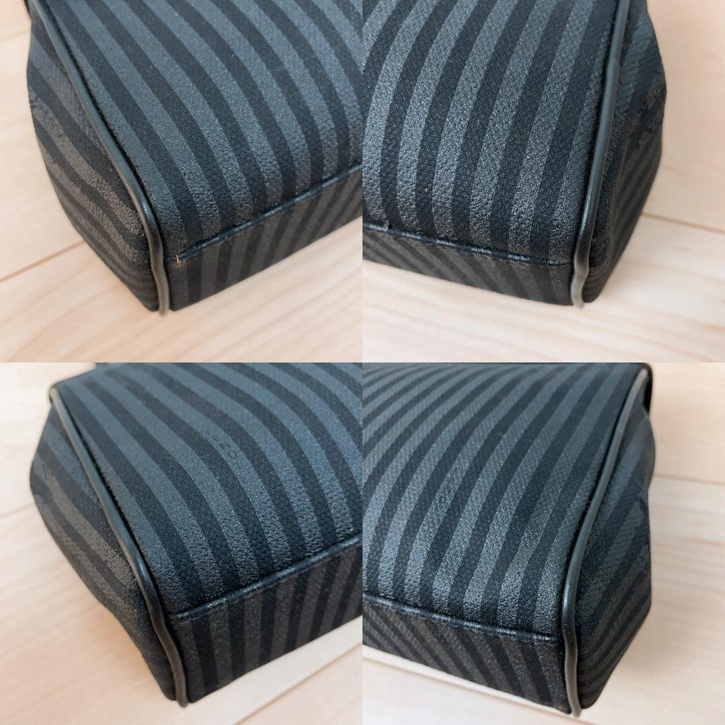 Fendi Pecan Pattern 2-Way Shoulder Bag Black — view 6