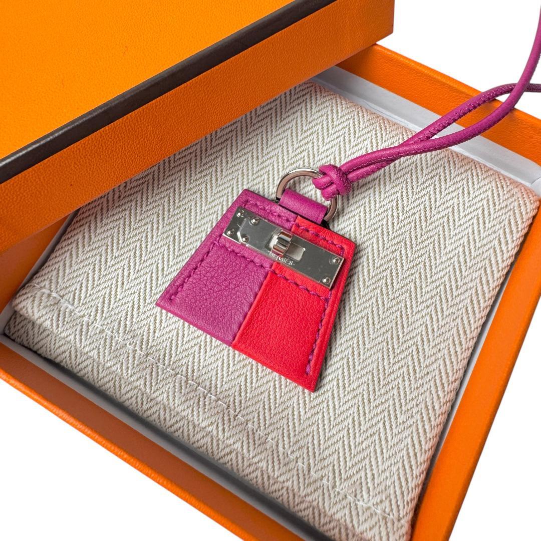 Hermes Momptie Kelly PM Silver Necklace