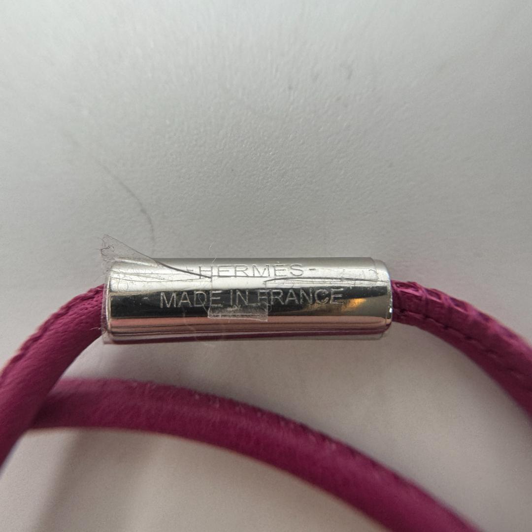 Hermes Momptie Kelly PM Silver Necklace — view 7