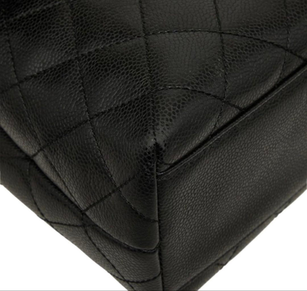 Chanel CC Logo Quilted Handbag Top Handle — view 5