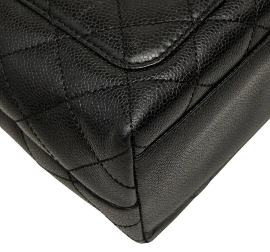 Chanel CC Logo Quilted Handbag Top Handle — view 7