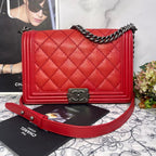 Chanel Boy Quilted Chain Shoulder Bag — view 2