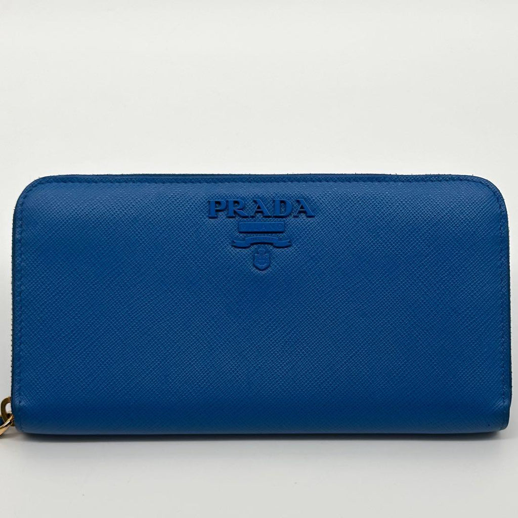 Prada Slightly Saffiano Zip Around Wallet Round — view 2