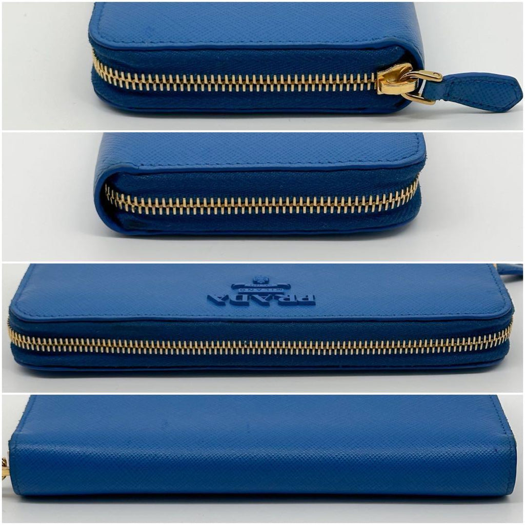 Prada Slightly Saffiano Zip Around Wallet Round — view 6