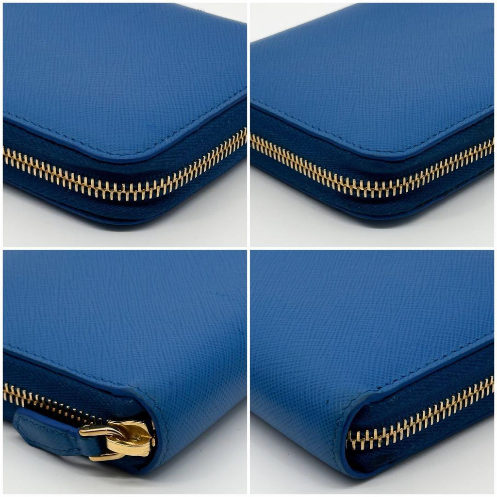 Prada Slightly Saffiano Zip Around Wallet Round — view 7