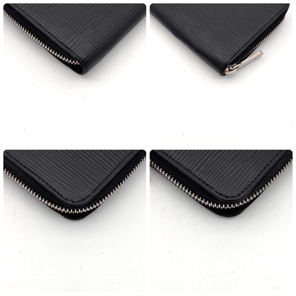 Louis Vuitton Epi Zippy Wallet Noir Black — view 7