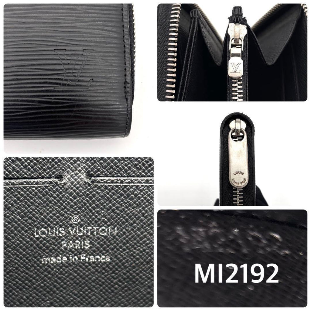 Louis Vuitton Epi Zippy Wallet Noir Black — view 9