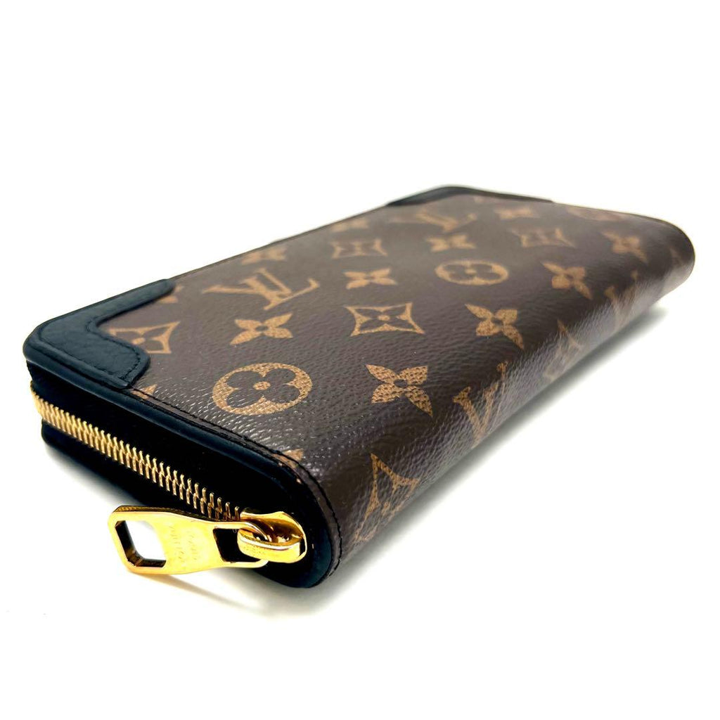 Louis Vuitton Monogram Retiro Zippy Wallet Black — view 6