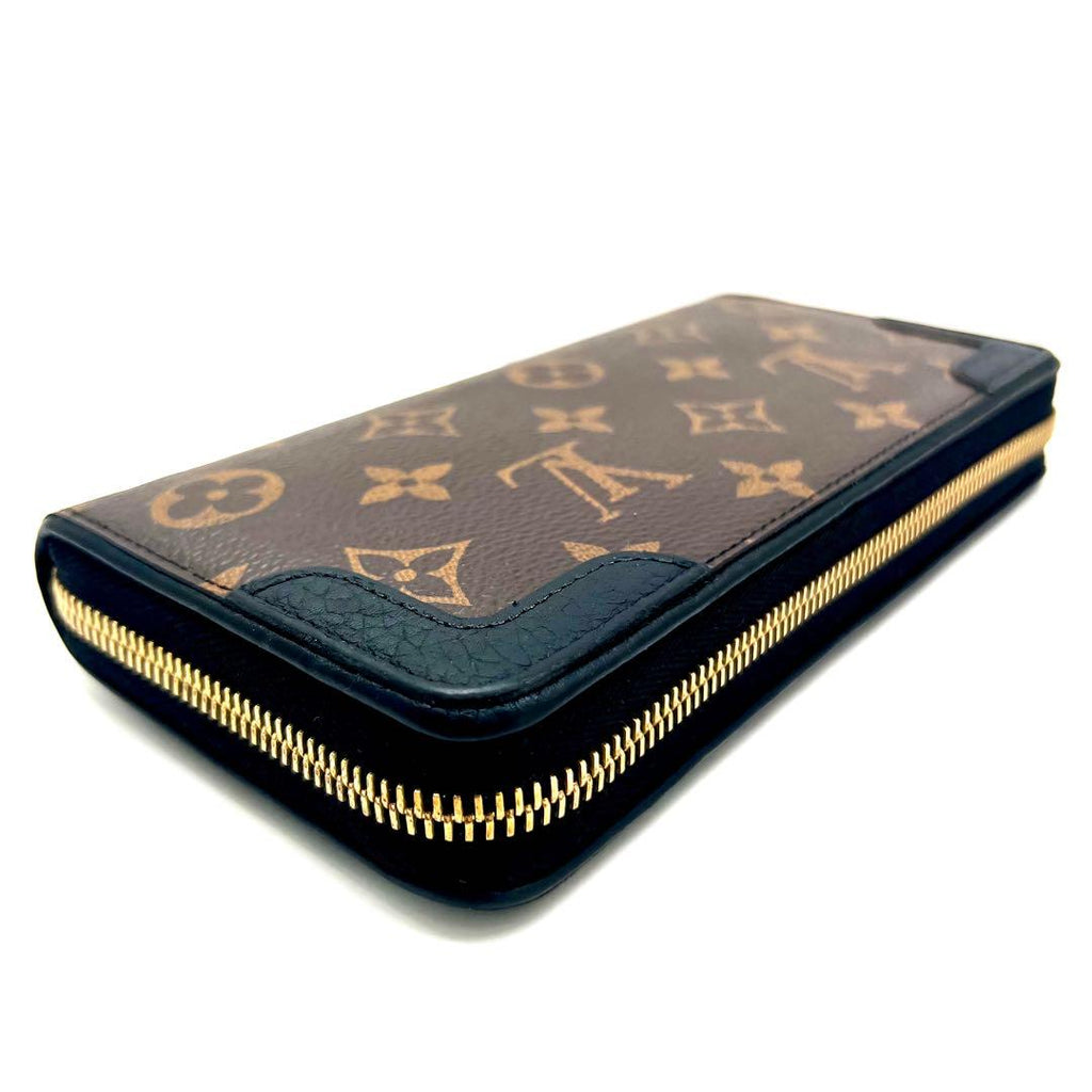 Louis Vuitton Monogram Retiro Zippy Wallet Black — view 8