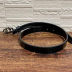 Gucci Leather GG Interlocking G Silver Belt Black — view 3