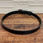 Gucci Leather GG Interlocking G Silver Belt Black — view 5