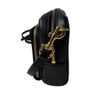 Dior Caro Double Pouch Black Shoulder Bag Leather CD — view 5