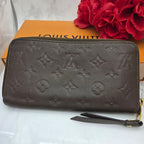 Louis Vuitton Monogram Empreinte Zippy Wallet Light Brown — view 2