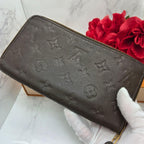 Louis Vuitton Monogram Empreinte Zippy Wallet Light Brown — view 3