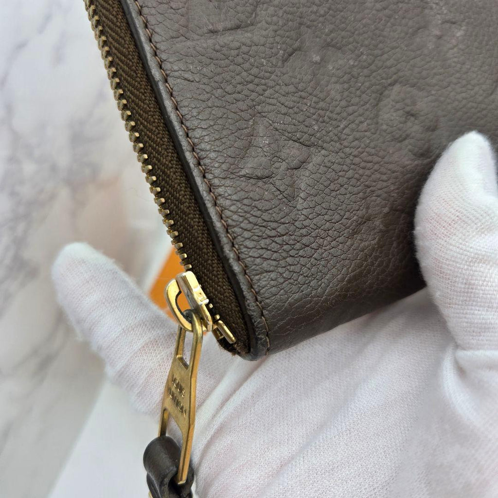 Louis Vuitton Monogram Empreinte Zippy Wallet Light Brown — view 6