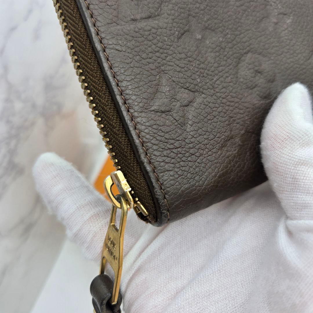 Louis Vuitton Monogram Empreinte Zippy Wallet Light Brown — view 6