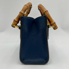 Gucci Bamboo Diana Leather 2-Way Navy Shoulder Bag — view 6