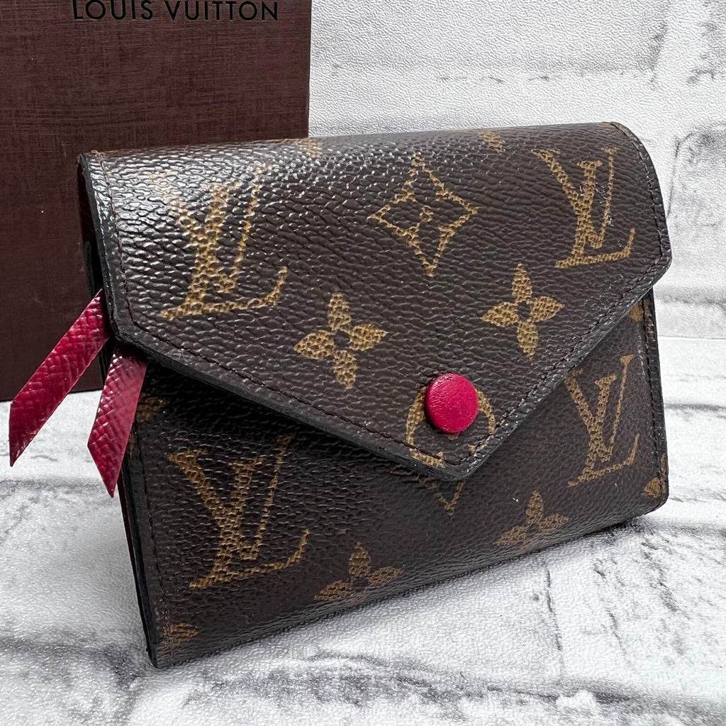 Louis Vuitton Monogram Portefeuille Victorine Fuchsia Wallet