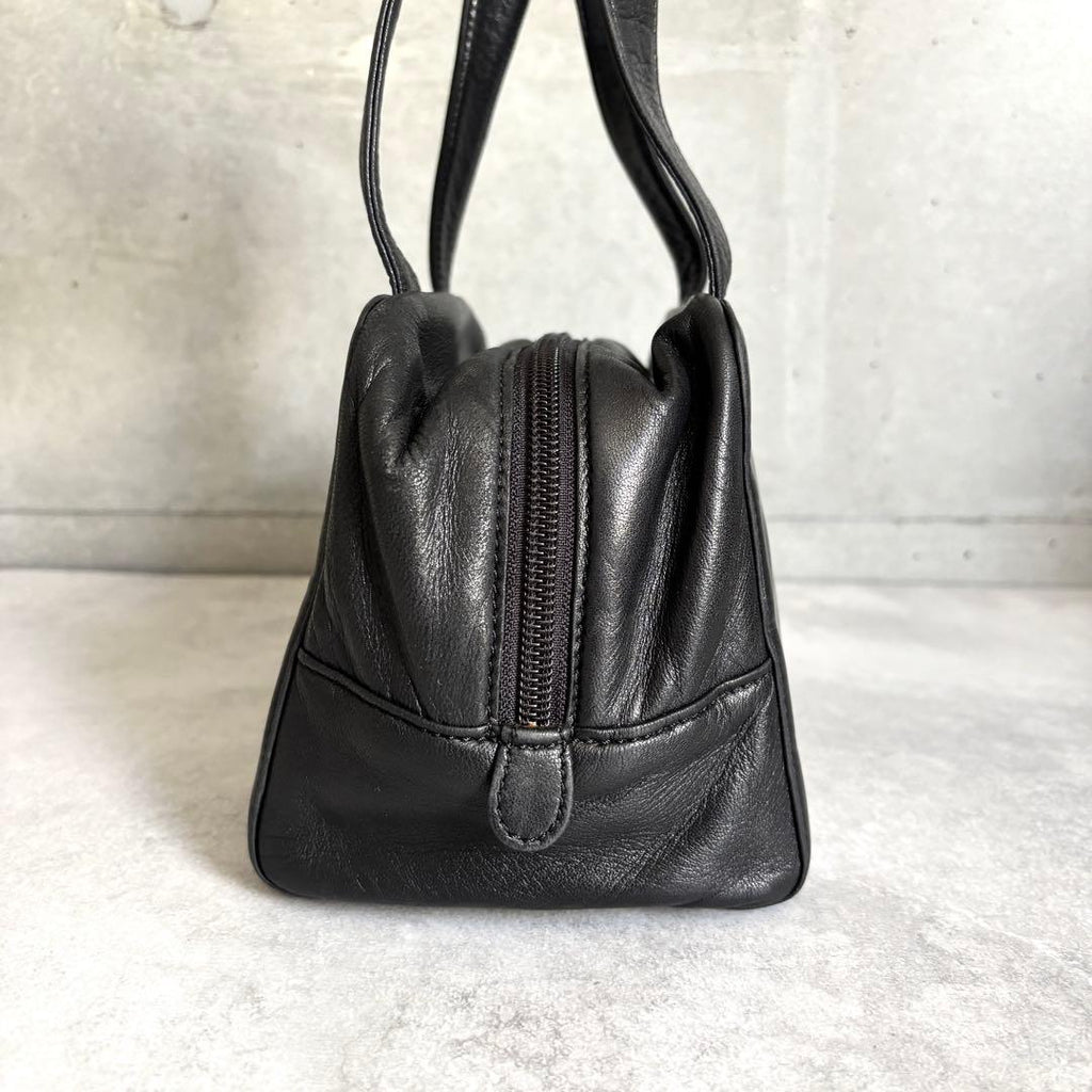 Loewe Anagram Logo Handbag Leather Black — view 4