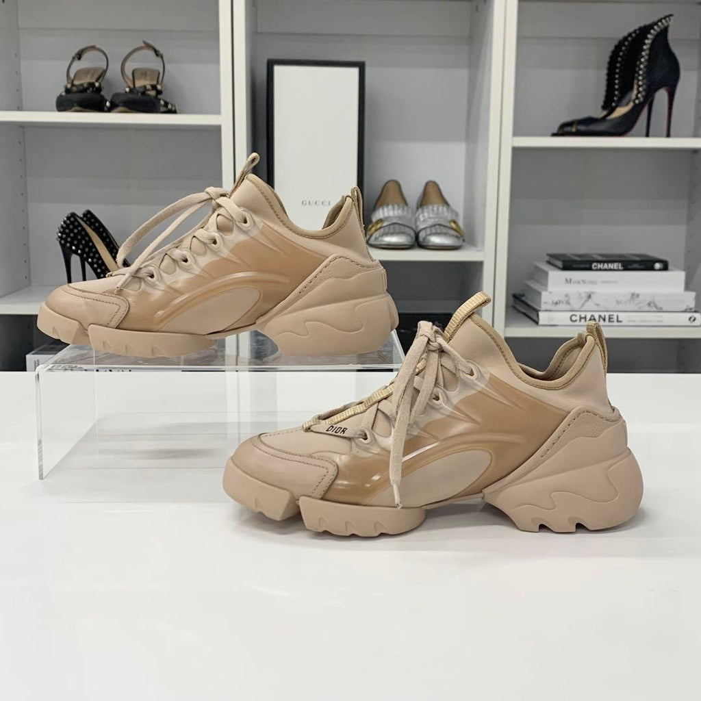 Dior D-connect Logo Rubber Leather Sneakers — view 2