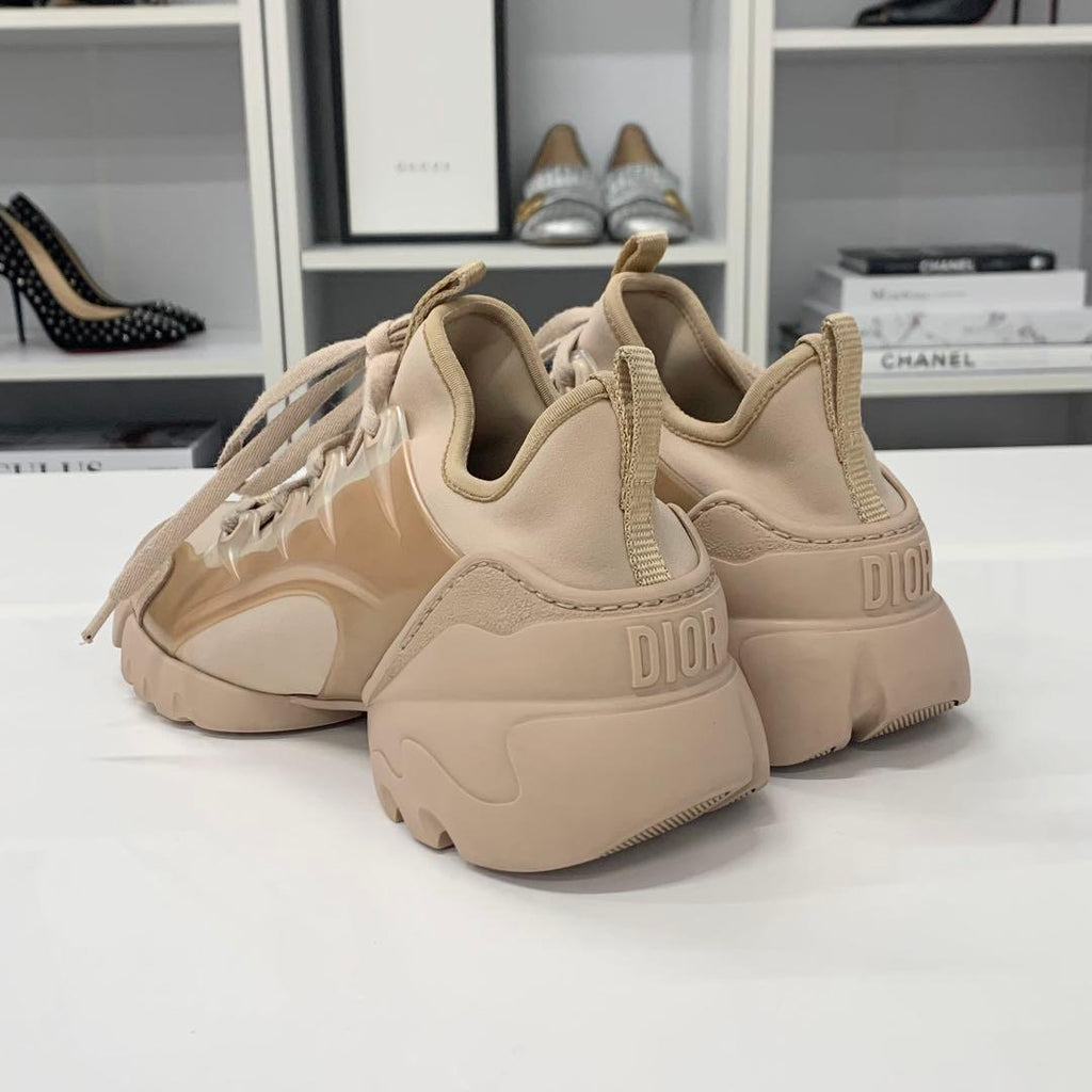 Dior D-connect Logo Rubber Leather Sneakers — view 5