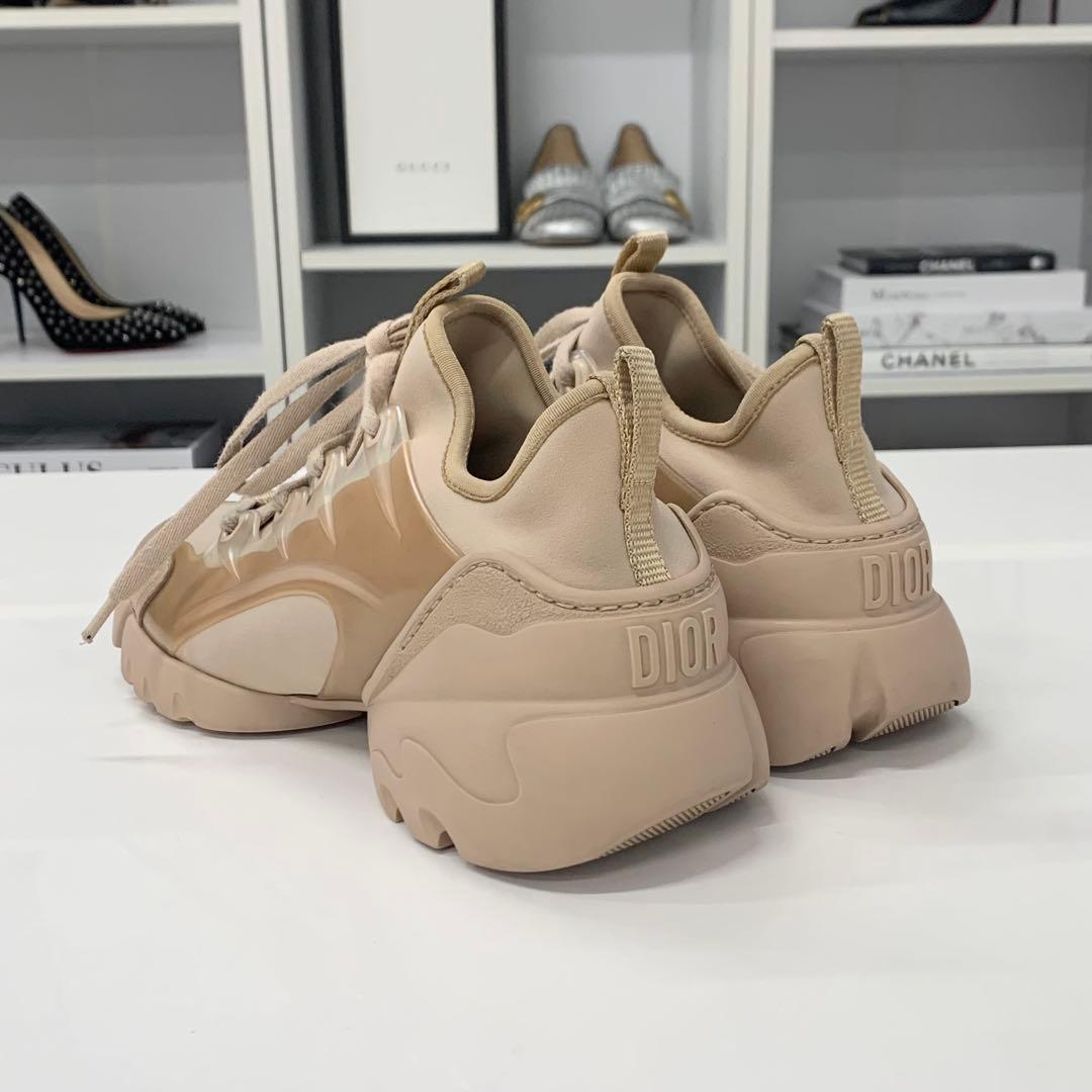 Dior D-connect Logo Rubber Leather Sneakers — view 5