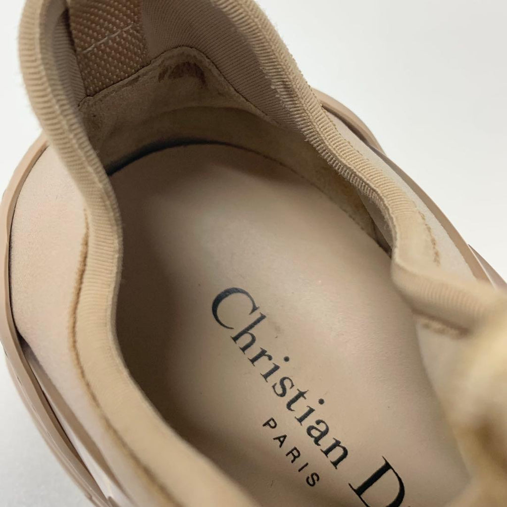 Dior D-connect Logo Rubber Leather Sneakers — view 8
