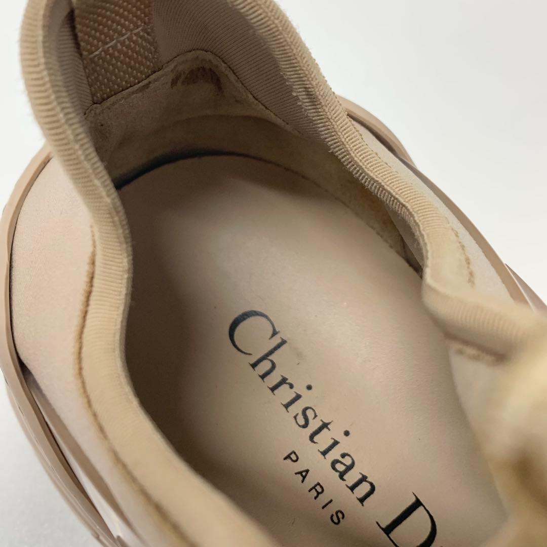 Dior D-connect Logo Rubber Leather Sneakers — view 8