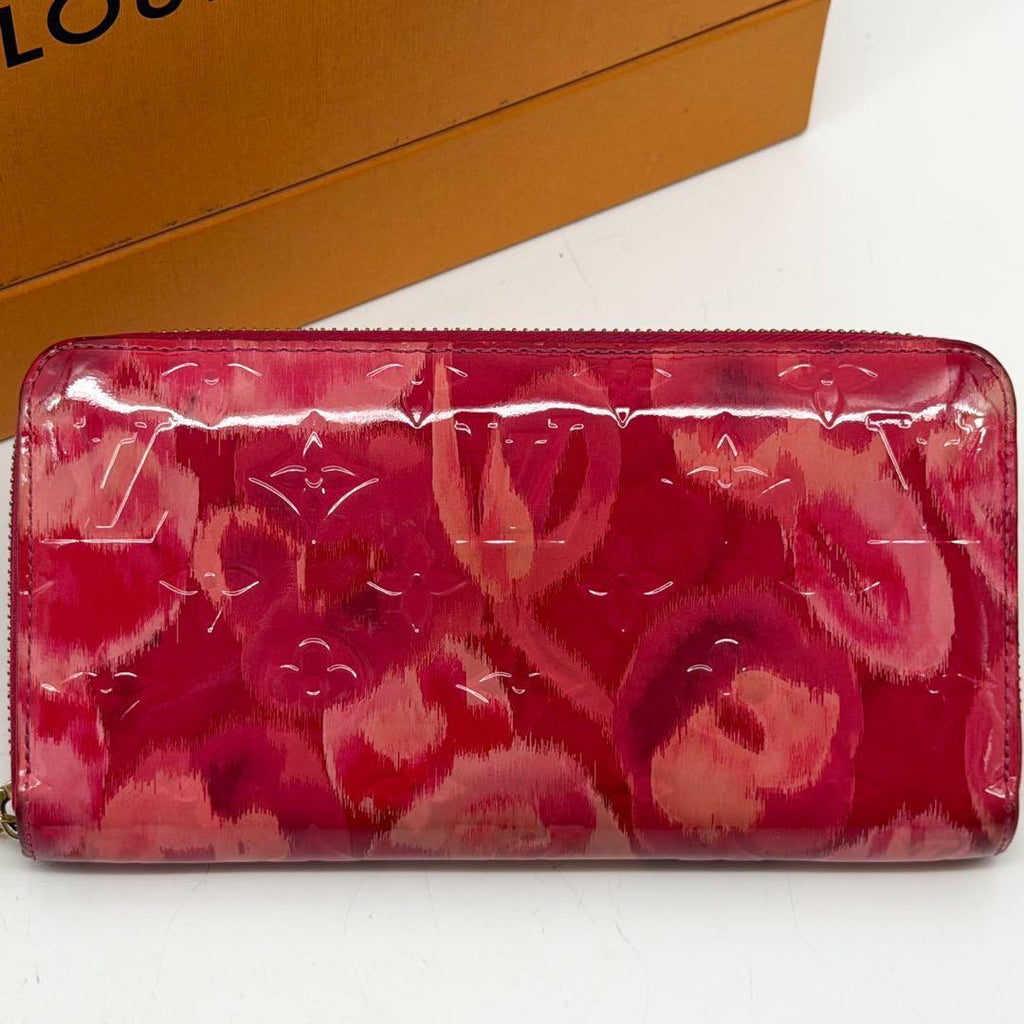 Louis Vuitton Limited Edition Zippy Wallet Vernis Ikat Flower Pink — view 2