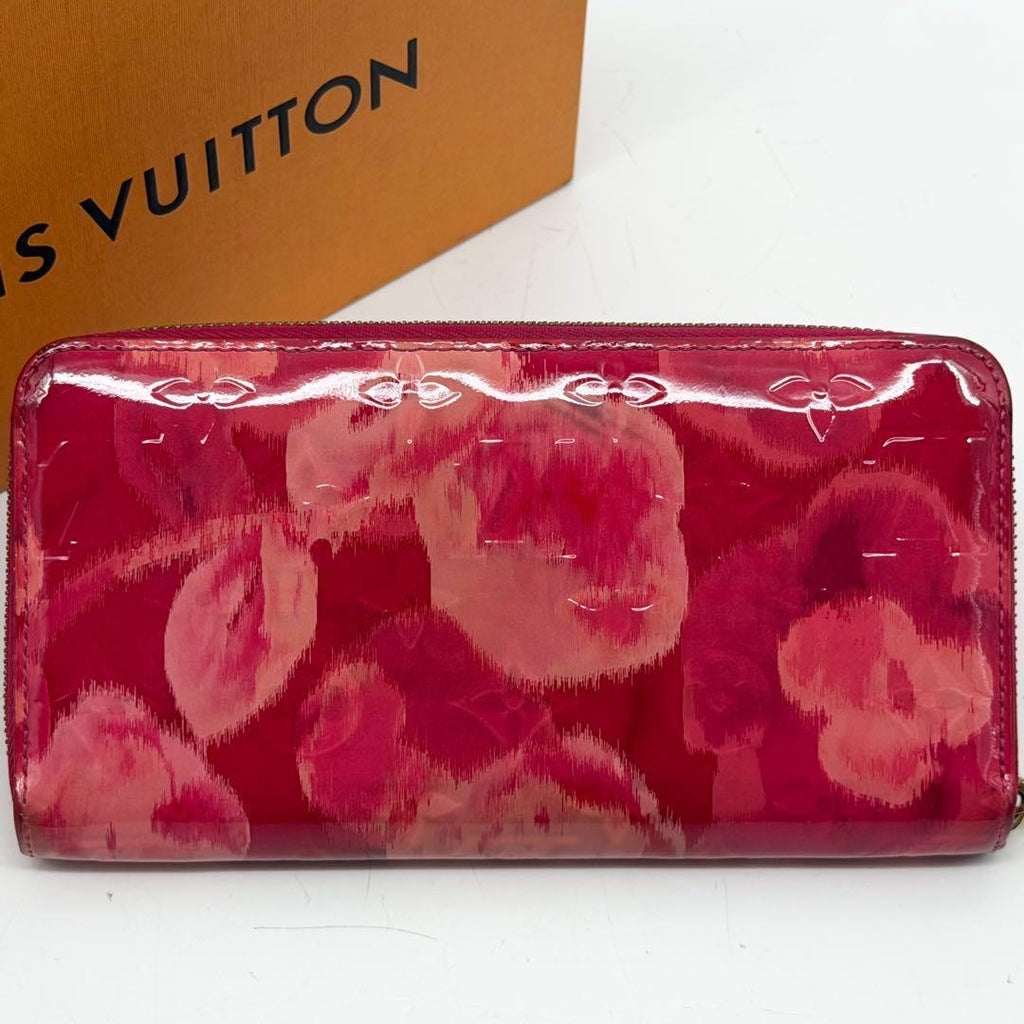 Louis Vuitton Limited Edition Zippy Wallet Vernis Ikat Flower Pink — view 3