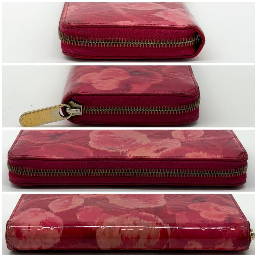 Louis Vuitton Limited Edition Zippy Wallet Vernis Ikat Flower Pink — view 4