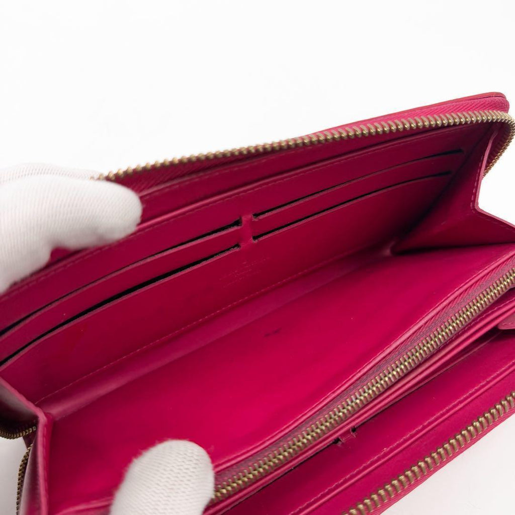 Louis Vuitton Limited Edition Zippy Wallet Vernis Ikat Flower Pink — view 7