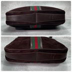 Gucci Sherry Line Shoulder Bag Suede Brown — view 8