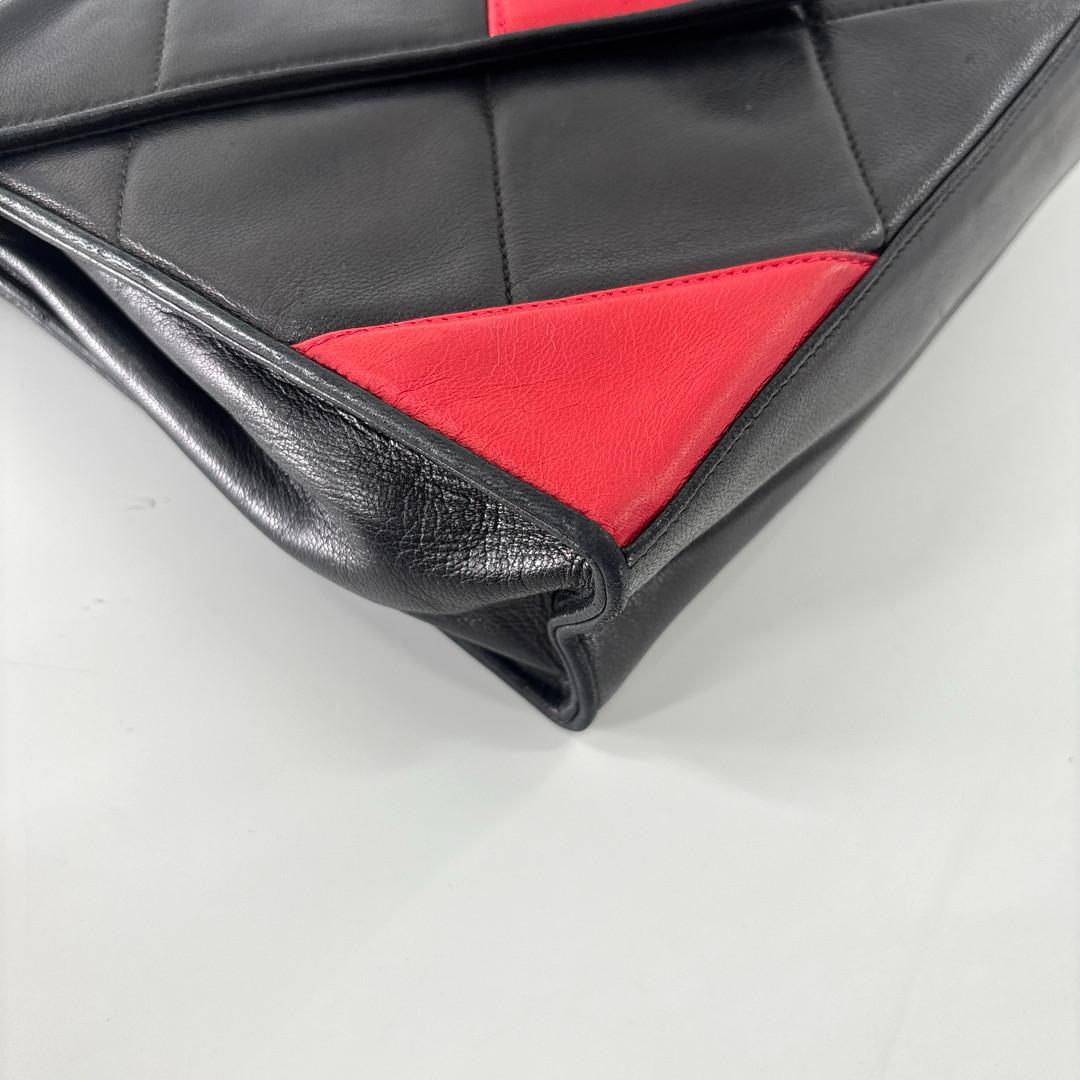 Chanel Quilted Lambskin Shoulder Bag Black — view 6