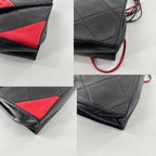 Chanel Quilted Lambskin Shoulder Bag Black — view 8