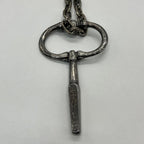 Saint Laurent Yves Key Motif Anchor Chain Necklace Metal — view 2