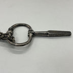 Saint Laurent Yves Key Motif Anchor Chain Necklace Metal — view 5