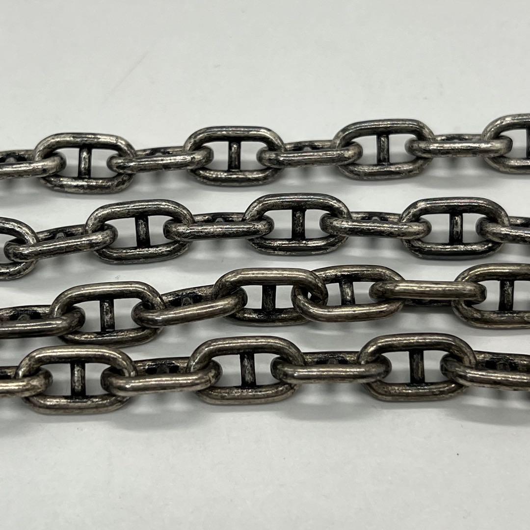 Saint Laurent Yves Key Motif Anchor Chain Necklace Metal — view 6