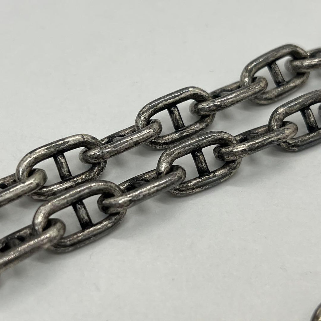 Saint Laurent Yves Key Motif Anchor Chain Necklace Metal — view 8