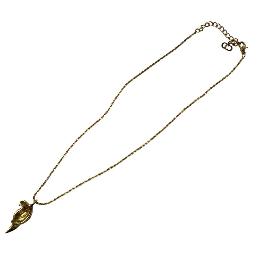 Dior Parakeet Motif Rhinestone Necklace Vintage — view 5