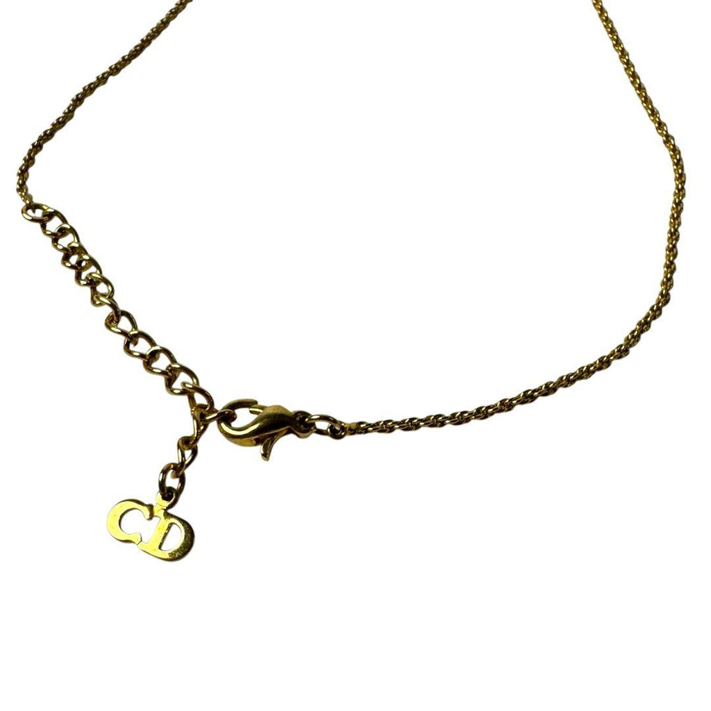 Dior Parakeet Motif Rhinestone Necklace Vintage — view 9