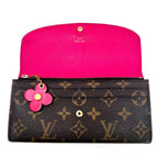 Louis Vuitton Monogram Portefeuille Emily Flower Charm Wallet — view 2