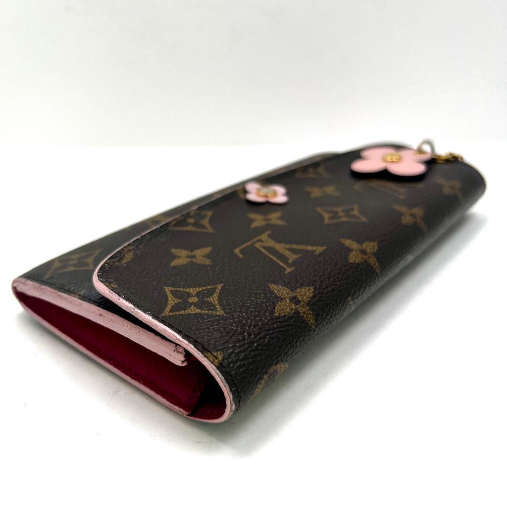 Louis Vuitton Monogram Portefeuille Emily Flower Charm Wallet — view 4