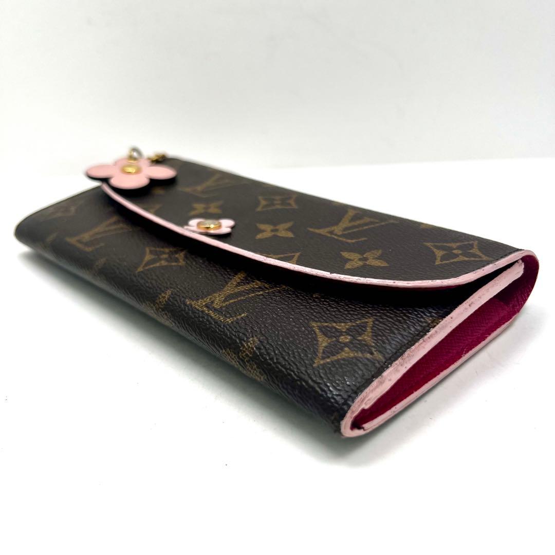 Louis Vuitton Monogram Portefeuille Emily Flower Charm Wallet — view 5